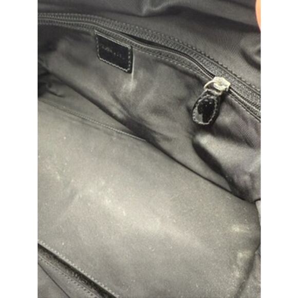 Christian Dior Black Denim Patent Perforated Cannage Satchel! With Charm! - Picture 12 of 16